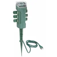 APPROVED VENDOR Programable Outdoor Power Stake: 6 ft Lg, 14/3, 5-15P Plug, 6 Outlets, 15 A Current (MPN 21RJ26)