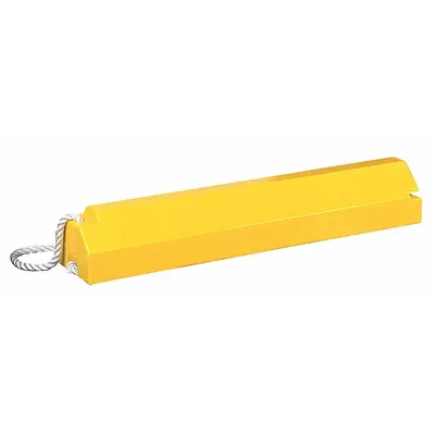CHECKERS Wheel Chock: Urethane, 19 1/2 in Overall Lg, 7 1/2 in Overall Wd, 6 1/2 in Overall Ht - Aircraft Wheel Chocks