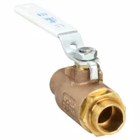 APOLLO Manual Two-Way Ball Valve: 3/4 in Size, Bronze, Straight, Sweat x Sweat, Std Port Ball Port (MPN 70LF24401)