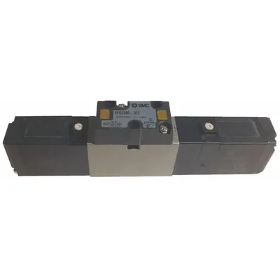 SMC Solenoid Air Control Valve: Five-Way / Two-Position, VFS2000, 110V AC, Non-Locking - SMC VFS Series Directional Control Valves