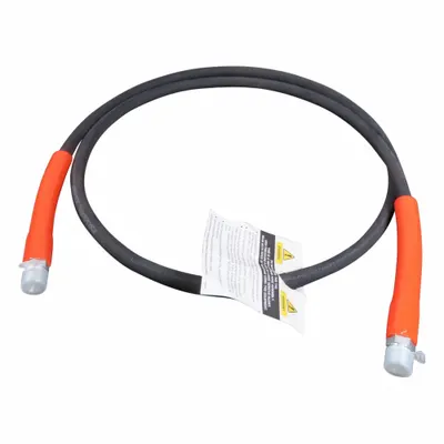 POWER TEAM Hydraulic Hose: 1/4 in ID, NPTF x NPTF, 6 ft Lg, 3/8 in x 3/8 in Fitting Size - Power Team Braid-Reinforced Hose Assemblies
