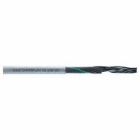 CHAINFLEX Control Cable: 20 AWG Conductor Size, 2 Conductors, PVC, Order by the Foot, Gray (MPN CF130US-05-02)