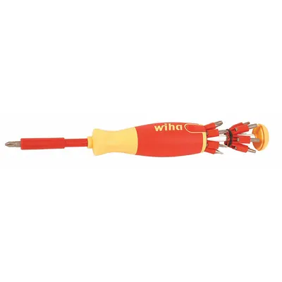 WIHA Bit Holder: Bit Holder, Hand, 1/4 in Compatible Bit Size, Hex Compatible Bit Shank - Extended-Reach Bit Holders