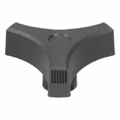 This 3-arm knob features a threaded hole for manual clamping, positioning, and adjustment on industrial machinery, jigs, and fixtures. The plastic body with steel thread insert provides corrosion resistance for frequent hand-tightening applications. Diameter: 2.52 in; Thread: 5/16"-18.