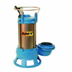 Single-phase submersible shredder pump with 1 hp motor, 115V AC, delivering 100 gpm at 10 feet of head. Features a 2 in FNPT vertical discharge and cast iron volute. Suitable for wastewater and solids-handling applications requiring maceration. Not rated for hazardous locations; switch not included.