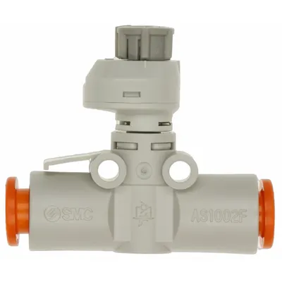 SMC Speed Controller: In-Line Fitting, Screw, M5 Valve Body Size - In-Line Speed Control Valves