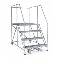 COTTERMAN Mobile Work Platform: 3.3 ft Platform Ht - Max, 36 in x 60 in, Steel, 800 lb Load Capacity (MPN 4WP3660RA3B4B8AC1P6)