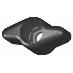 This plastic T-handle knob features a snap-lock mechanism for quick manual clamping, adjustment, or locking on industrial machinery, jigs, and fixtures. It has an M6 thread with a 14 mm thread length and a 1.26 in diameter.