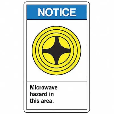 ACCUFORM Notice: Microwave Hazard In This Area - Notice: Microwave Hazard In This Area. Signs