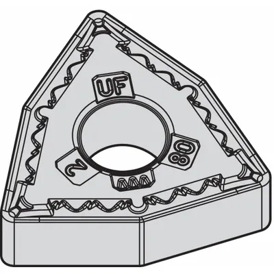 WIDIA Turning Insert: WNMG331UF - Trigon (W) Indexable Turning Inserts