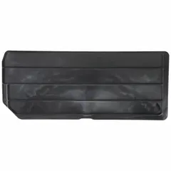 This divider subdivides giant hopper bins into smaller compartments for organizing small parts, fasteners, or components in industrial storage systems. It measures 16 1/4 in x 7 1/8 in, is black, and is not electrostatic discharge conductive. Compatible with AKRO-MILS model 30281.