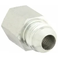 Hydraulic Hose Adapter: 3/8 in x 1/2 in Fitting Size, Female x Male, NPTF x JIC, Rigid, Straight (MPN 2022-6-8S)
