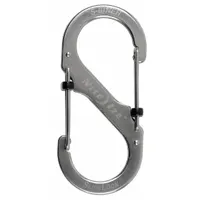 NITE IZE Double Carabiner: 75 lb Working Load Limit, Wire Gate, Stainless Steel, 3 1/2 in Overall Lg (MPN LSB4-11-R3)
