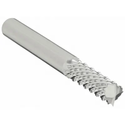 OSG Solid Router Bit: Diamond Cut, Plain End, 1/4" Cut Dia, 3/4" LOC (MPN 640-2511) - Diamond-Pattern Router Bits for Composites