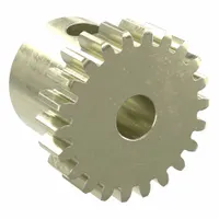 Spur Gear: Module m 0.5, 22 Teeth, 3 mm Bore Dia, Brass, 20° Pressure Angle, Finished Bore (MPN BSS0.5-22A)