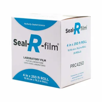GLOBE SCIENTIFIC Sealing Film: Paraffin, 250 ft Overall Lg, 0.14 mm Overall Thick, 4 in Overall Wd - Films & Seals