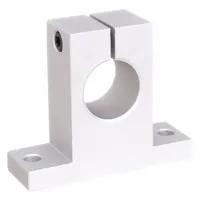 DAYTON Mounted Linear Bearing: For 1 1/4 in Shaft Dia, Anodized Aluminum, Linear Shafting