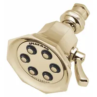 SPEAKMAN Fixed Showerhead: Vintage S-2255, 2 gpm Fixed Showerhead Flow Rate, Brass, Multi, Combo (MPN S-2255-PB-E2)