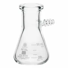 APPROVED VENDOR Filtering Flask, 50 mL, Conical, Colorless, USP Type I, Stopper Size 5