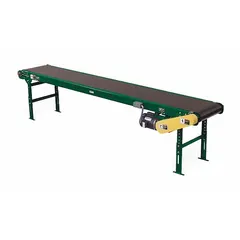 ASHLAND CONVEYOR Belt Conveyor: 18 in Belt Wd, 385 lb Max Load Capacity, 110V AC, 60 fpm Speed, PVC (MPN SB400 18B21RE1/2A3I6-60V115M25). Key specifications — Voltage: 110V AC; Adjustable Speed: Yes; Manufacturer Part Number: SB400 18B21RE1/2A3I6-60V115M25; Brand: ASHLAND CONVEYOR.