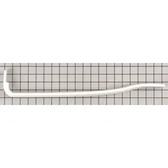 Genuine replacement door handle for Whirlpool refrigerators and freezers. Allows secure opening and closing of the appliance door. Designed to match original equipment specifications.