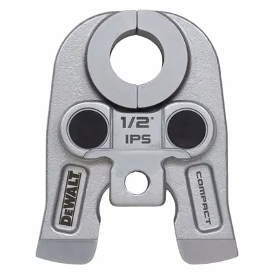 DEWALT Press Jaws: 1/2 in Pipe, Black Iron/Carbon Steel - Jaws for Compact Press Tools