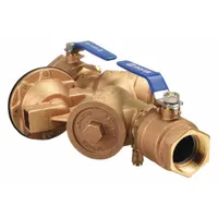 WILKINS Reduced Pressure Zone Backflow Preventer: 975XL, Std Configuration, Bronze, FNPT, Ball Valve (MPN 112-975XL)