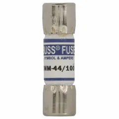 Fast-acting cylindrical fuse rated 440 mA at 1000 V AC and 1000 V DC. Designed for overcurrent protection in multimeters and other test equipment. Part of the DMM series.