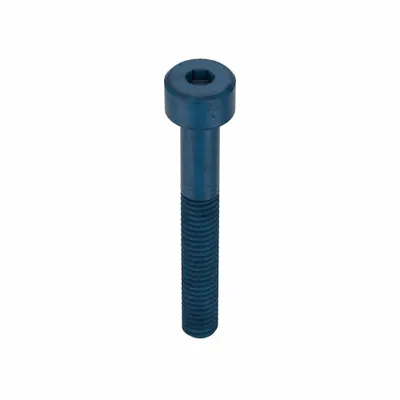 METRIC BLUE Socket Head Cap Screw: M4x0.70 Thread Size, 30 mm Lg, Std, Blue Phosphate - Metric System Standard Socket Head Cap Screws