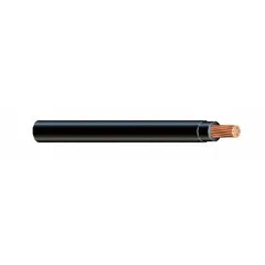 12 AWG stranded copper building wire with THHN/THWN-2 insulation rated for 600 V. Single conductor, black jacket, 1000 ft length. Suitable for general-purpose power and lighting circuits in conduit, raceway, or cable tray installations.