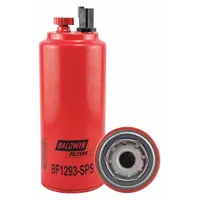 BALDWIN FILTERS Fuel Filter: Spin-On, 3 11/16 in Outside Dia, 1"-14 Thread Size, Cellulose, Cummins (MPN BF1293-SPS)
