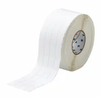 Wraparound Label: 1 7/16 in x 13/16 in, Nylon, Black on White, For 0 AWG Wire Gauge (MPN THT-162-499-10)