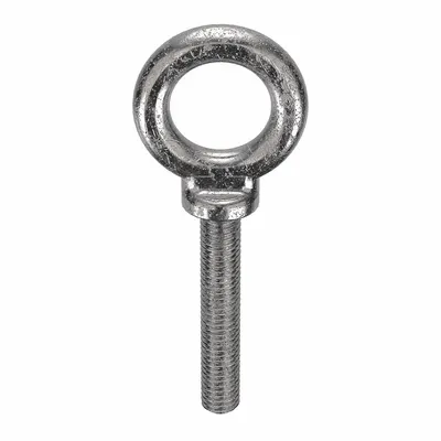 KEN FORGING Machinery Eye Bolt: With Shoulder, 18-8, Stainless Steel, Plain, 3/8"-16 Thread Size - Machinery Eye Bolts with Shoulder