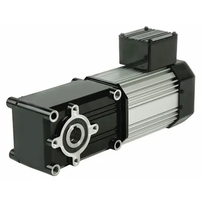 BISON AC Gearmotor: Right Angle, Hollow, 3-Phase, TEFC, 42.2 RPM, 240 in-lb Max Torque - Hollow Shaft Right Angle AC Gearmotors