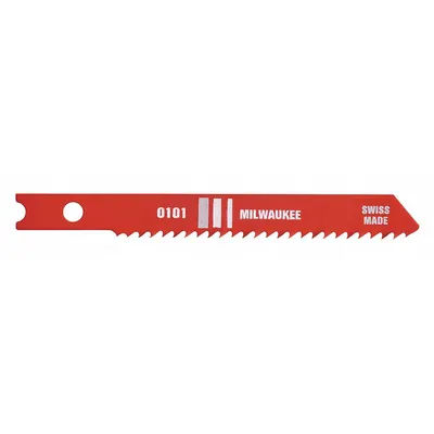 MILWAUKEE Jigsaw Blade: 18, 2 3/4 in Blade Lg, Bi-Metal, Bi-Metal, U Shank, Medium Metal - Metal-Cutting Blades