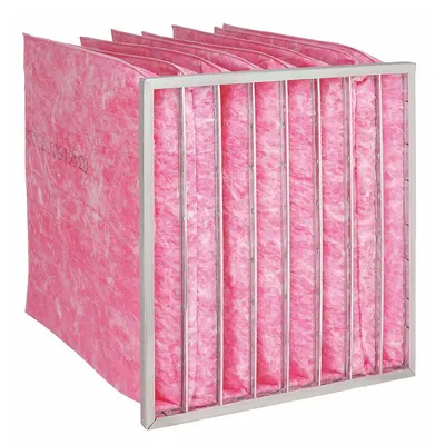 OEM Pocket Air Filter: 24 in x 24 in x 22 in, MERV 13, Pink, Fiberglass - MERV 13 Pocket Air Filters