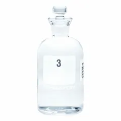 This WHEATON glass BOD bottle has a 300 mL capacity with a narrow mouth and colorless body. It includes a robotic stopper closure and measures 165 mm in height. Designed for biochemical oxygen demand testing in water quality laboratories, it provides an airtight seal during incubation.