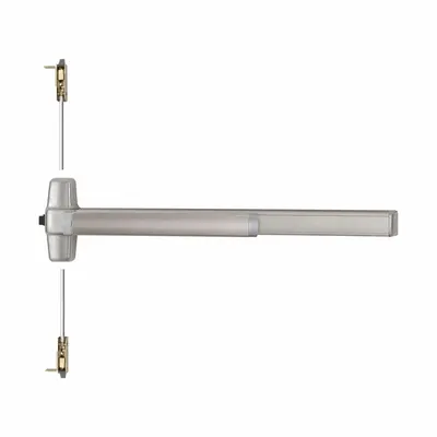 VON DUPRIN Exit Device: Stainless Steel (MPN QEL9847TL 3 32D) - Concealed Vertical Rod Push Bars