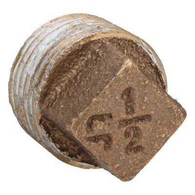 OEM APPROVED VENDOR 1/2 in BSPT Threaded Solid Plug - Threaded Low-Pressure Pipe Fittings for Potable Water with Thread Sealant