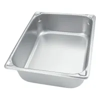 VOLLRATH Steam Table Pan: Sixth Size, Rectangular, 22 ga Gauge, 1.2 qt Capacity, NSF Certified (MPN 30622)