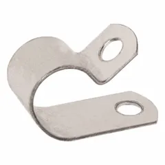 Galvanized steel loop clamp for securing tube and pipe with a maximum outer diameter of 1/8 in. The steel construction with galvanized finish provides corrosion resistance. Suitable for use in industrial, HVAC, and instrumentation systems for reliable line retention.