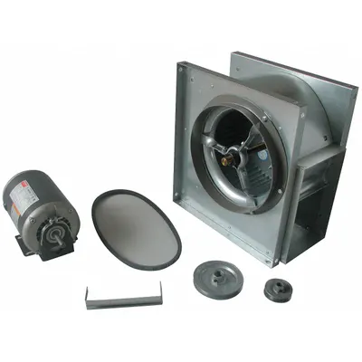 Dayton Blower: 10 1/4 in Wheel Dia, Belt Drive, Includes Drive Pack, 1,020 cfm - Belt-Drive Blowers with Drive