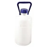 APPROVED VENDOR Carboy: 5 L Capacity - mL, Narrow Mouth Size, Screw On Cap, White, 345 mm Overall Ht (MPN 208685-0005)