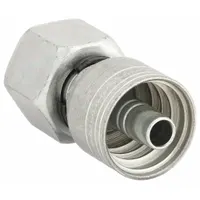 AEROQUIP Hydraulic Crimp Fitting: Steel x Steel, Straight, -12 For Hose Dash Size, Metric x Crimp (MPN 1A16DS12)