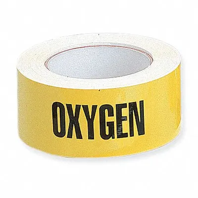 HARRIS INDUSTRIES Oxygen Adhesive Pipe Markers on a Roll