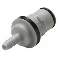 Quick Connection Coupling: Straight, 1/8 in ID Size, Barbed x Barbed, Polypropylene, Gray (MPN NS2D220212)