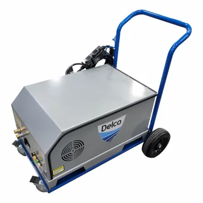 DELCO Electric Pressure Washer: Cart, 460 V – Three-Phase, 3,000 psi, 4 gpm - Cold Water Pressure Washers