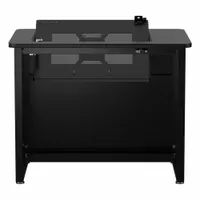 VERSADESK Computer Desk: Metal, Black Matrix, 0 Drawers, 36 in Overall Wd, 29 in Overall Ht (MPN RSD3624-BB)