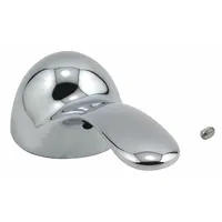 Lever handle for Powers e420 series faucets, constructed of zinc with a chrome finish. Controls hot and cold water temperature. Includes mounting screw for installation
