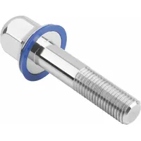 Hygienic Hex Head Bolt w/Washer: Stainless Steel, Partially Threaded, M10, 26 mm Min Thread Lg (MPN K1647.1110X45)
